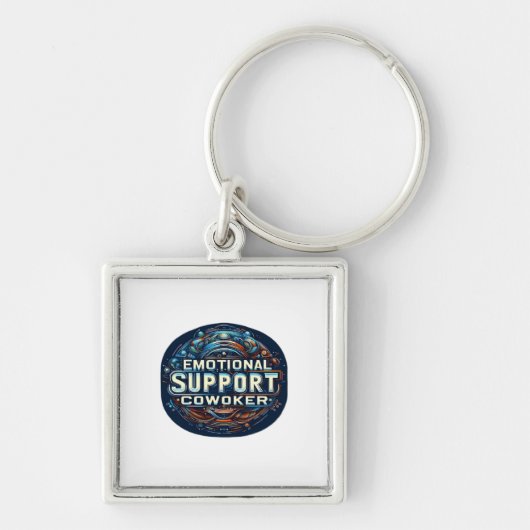 Emotionele hulp collega, typografie Classic Sleutelhanger (Voorkant)
