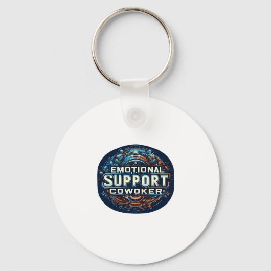 Emotionele hulp collega, typografie Classic Sleutelhanger (Voorkant)