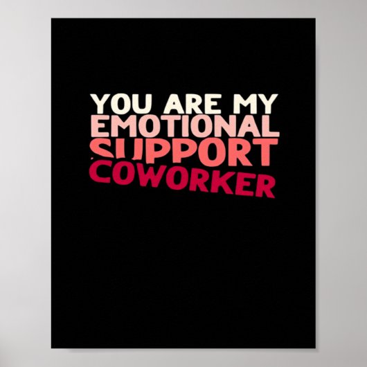 Emotionele hulp collega virale luiheid poster (Voorkant)