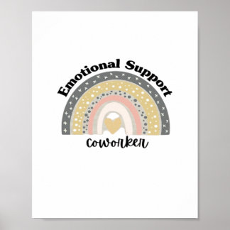 Emotionele hulp collega voor de lol poster