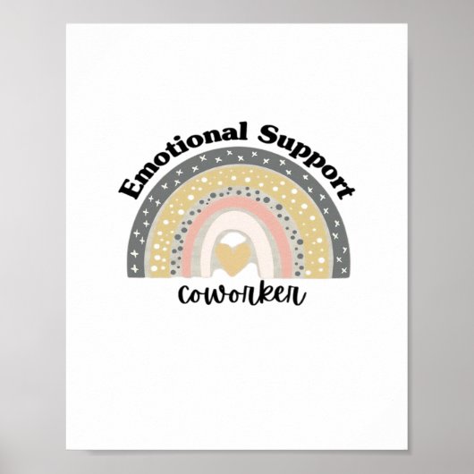 Emotionele hulp collega voor de lol poster (Voorkant)