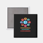 Emotionele hulp collega voor memetrend magneet (Voorkant / Achterkant)