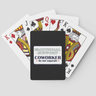 Emotionele hulp Collega Werk Bestie Werkgelegenhei Pokerkaarten