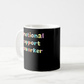 Emotionele hulp Coworker Basic Quote Koffiemok (Voorkant links)