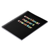 Emotionele hulp Coworker Basic Quote Notitieboek (Linkerzijde)