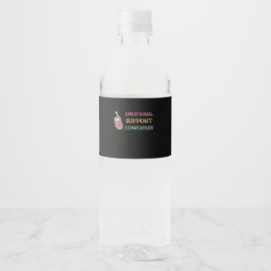 Emotionele hulp Coworker Basic Waterfles Etiket