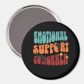 Emotionele hulp Coworker Cat Classic Magneet (Voorkant / Achterkant)