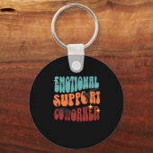 Emotionele hulp Coworker Cat Classic Sleutelhanger (Voorkant)