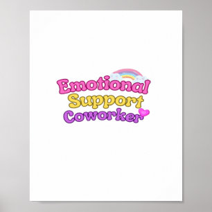 Emotionele hulp Coworker Chill Poster