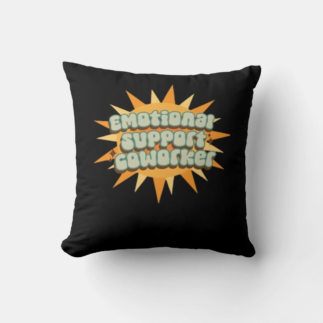 Emotionele hulp Coworker Classic Chill Grappig Kussen (Voorkant)