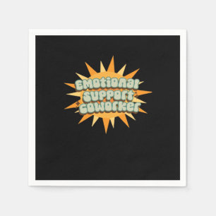 Emotionele hulp Coworker Classic Chill Grappig Servet
