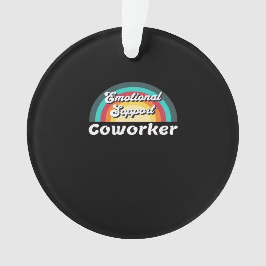 Emotionele hulp Coworker Classic Chilling Meme Ornament (voorkant)