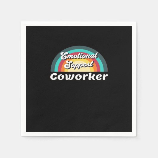 Emotionele hulp Coworker Classic Chilling Meme Servet (Voorkant)