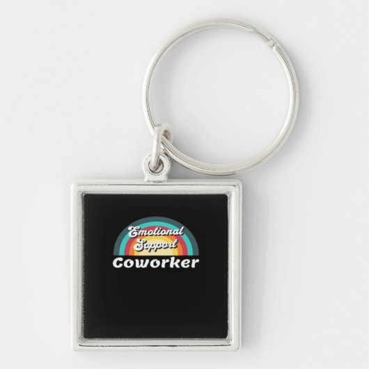 Emotionele hulp Coworker Classic Chilling Meme Sleutelhanger (Voorkant)