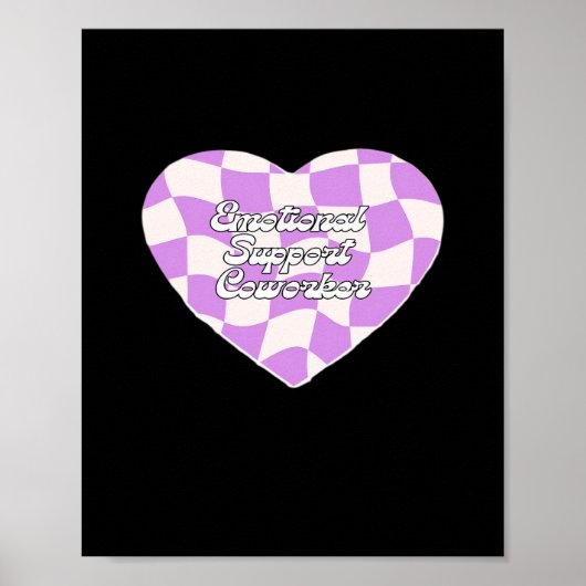 Emotionele hulp Coworker Classic Poster (Voorkant)