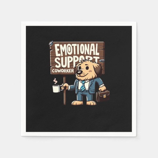 Emotionele hulp Coworker Classic Quote Servet (Voorkant)
