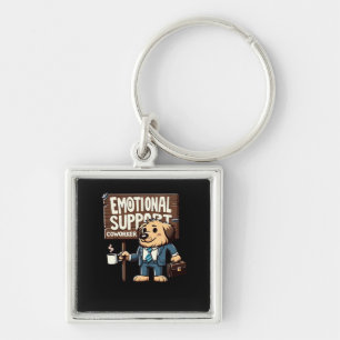 Emotionele hulp Coworker Classic Quote Sleutelhanger
