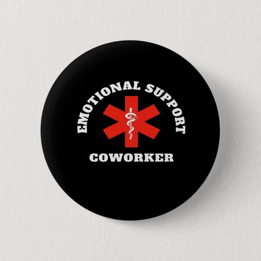 Emotionele hulp Coworker Classic Ronde Button 5,7 Cm (Voorkant)