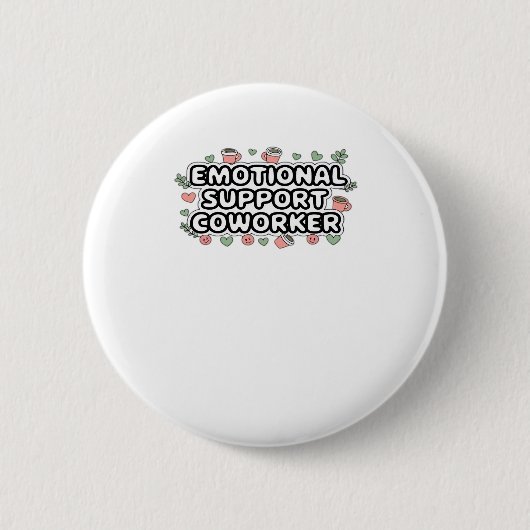 Emotionele hulp Coworker Classic V2 Classic Ronde Button 5,7 Cm (Voorkant)