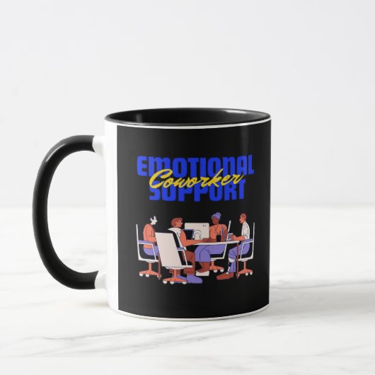 Emotionele hulp Coworker Classic voor grappige mem Mok (Links)