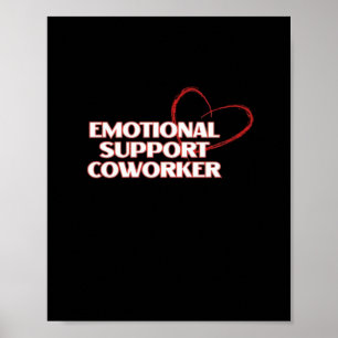 Emotionele hulp Coworker Classic - Werk Bestie Vir Poster