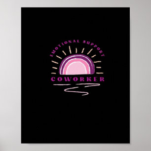 Emotionele hulp Coworker Essentieel Poster