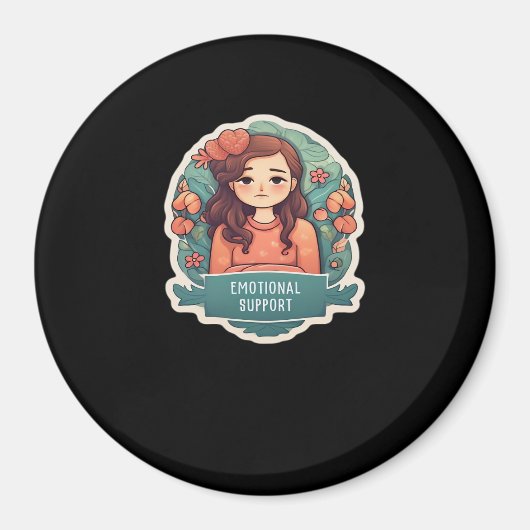 Emotionele hulp Coworker Funny Meme Magneet (Voorkant)