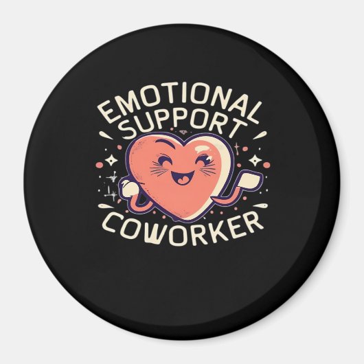 Emotionele hulp Coworker Funny Sloth en Quote Magneet (Voorkant)