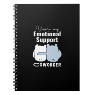 Emotionele hulp Coworker Grappig Quote Notitieboek