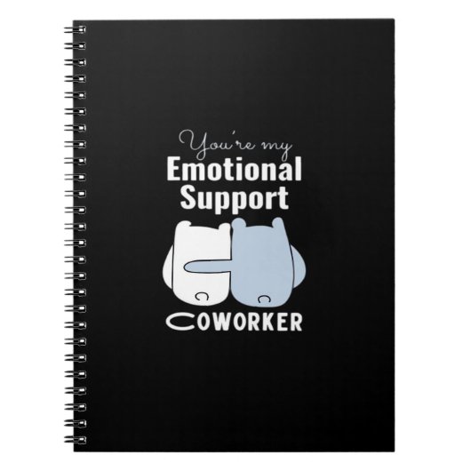 Emotionele hulp Coworker Grappig Quote Notitieboek (Voorkant)