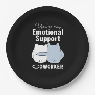 Emotionele hulp Coworker Grappig Quote Papieren Bordje