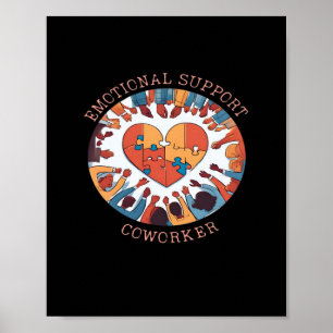Emotionele hulp Coworker Kantoor Companion Classic Poster