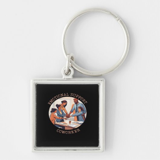 Emotionele Hulp Coworker Kantoor Sleutelhanger (Voorkant)