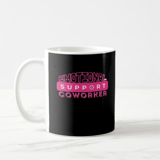 Emotionele hulp Coworker Pink Flower Essential Koffiemok (Links)