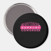 Emotionele hulp Coworker Pink Flower Essential Magneet (Voorkant / Achterkant)