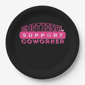 Emotionele hulp Coworker Pink Flower Essential Papieren Bordje