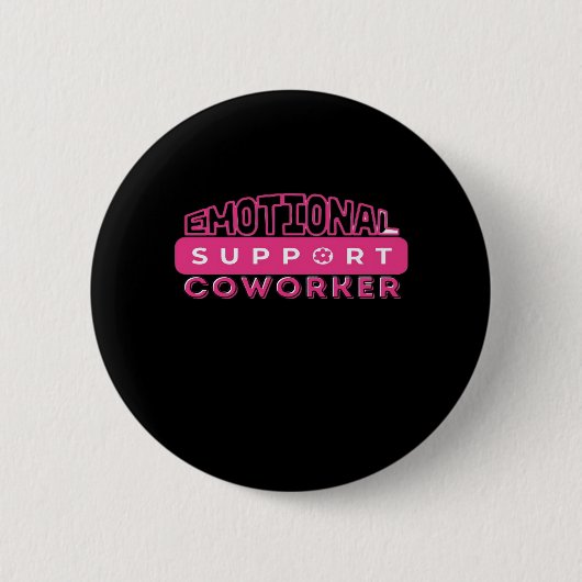 Emotionele hulp Coworker Pink Flower Essential Ronde Button 5,7 Cm (Voorkant)