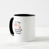 Emotionele hulp Coworker Quote Mok (Voorkant links)