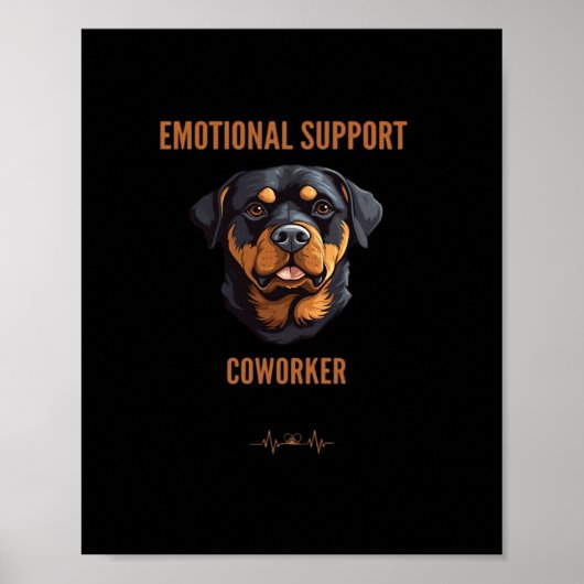 Emotionele hulp Coworker Trend en Classic Poster (Voorkant)