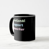 Emotionele hulp Coworker Trending Luiaard Mok (Voorkant links)