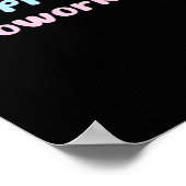 Emotionele hulp Coworker Trending Luiaard Poster (Hoek)
