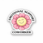 Emotionele Hulp Medewerker - Dag van de Arbeid Sticker (Voorkant)
