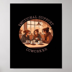 Emotionele hulp Medewerker Motivatie Kantoor Compa Poster