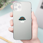 Emotionele hulp Medewerker Werk Bestie Blue Classi Sticker (Telefoon)