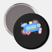 Emotionele Hulp Medewerker - Werk Bestie Kantoor G Magneet (Voorkant / Achterkant)