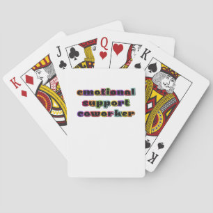 Emotionele Hulp Medewerker Werk Kantoor Classic Pokerkaarten