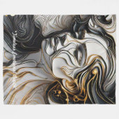 "Emotionele Kunstvormen" Fleece Deken (Voorkant (Horizontaal))
