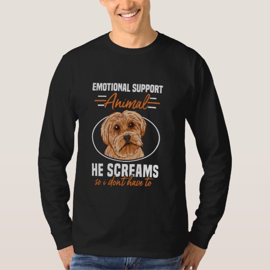 Emotionele ondersteuning Animal Yorkshire Terrier  T-shirt (Voorkant)