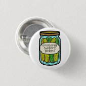 Emotionele Ondersteuning Augurken Ronde Button 3,2 Cm (Voorkant /achterkant)