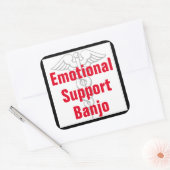 Emotionele Ondersteuning Banjo - Grappige Sticker (Envelop)